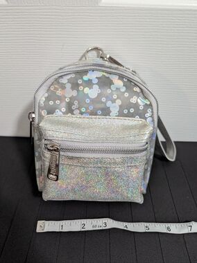 Loungefly Silver Holographic Mickey Mouse Mini Backpack